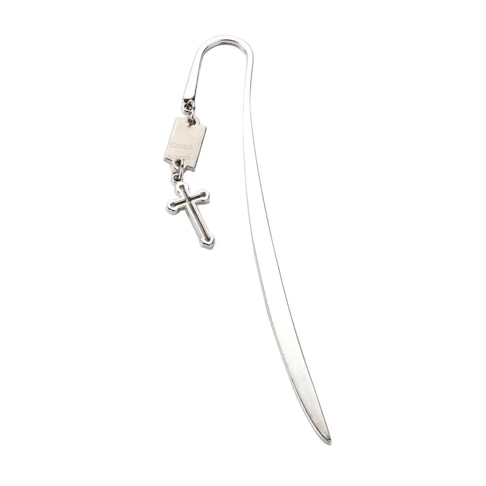

Office Decor Reading Marking Open Letter Stick Tool Letter Opener Cross Pendant Bookmarks Metal Bookmarks Cross Bookmarks