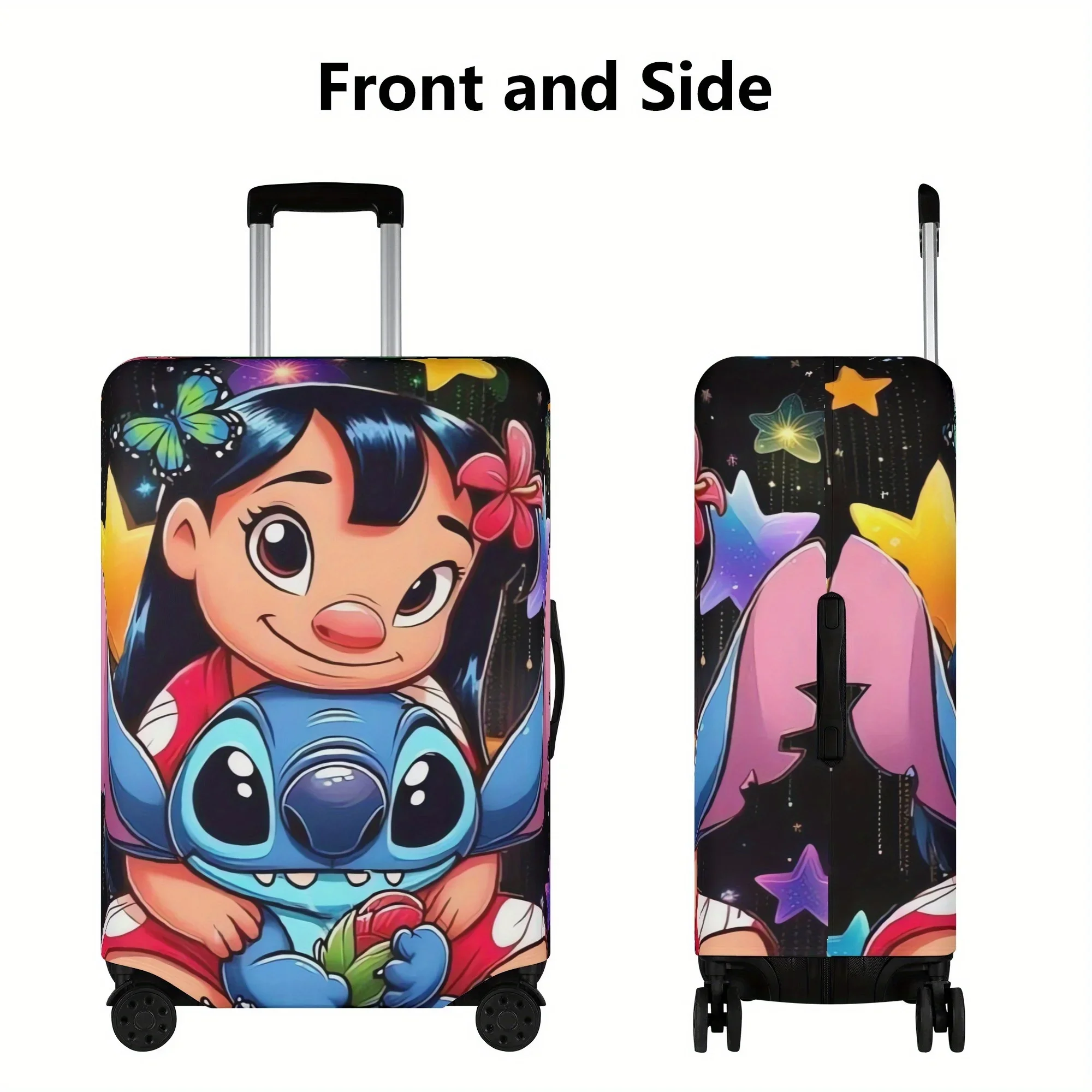 

Disney Stitch luggage case and cartoon design, travel bag lid case, trolley suitcase, travel case, anti-scratch for travel