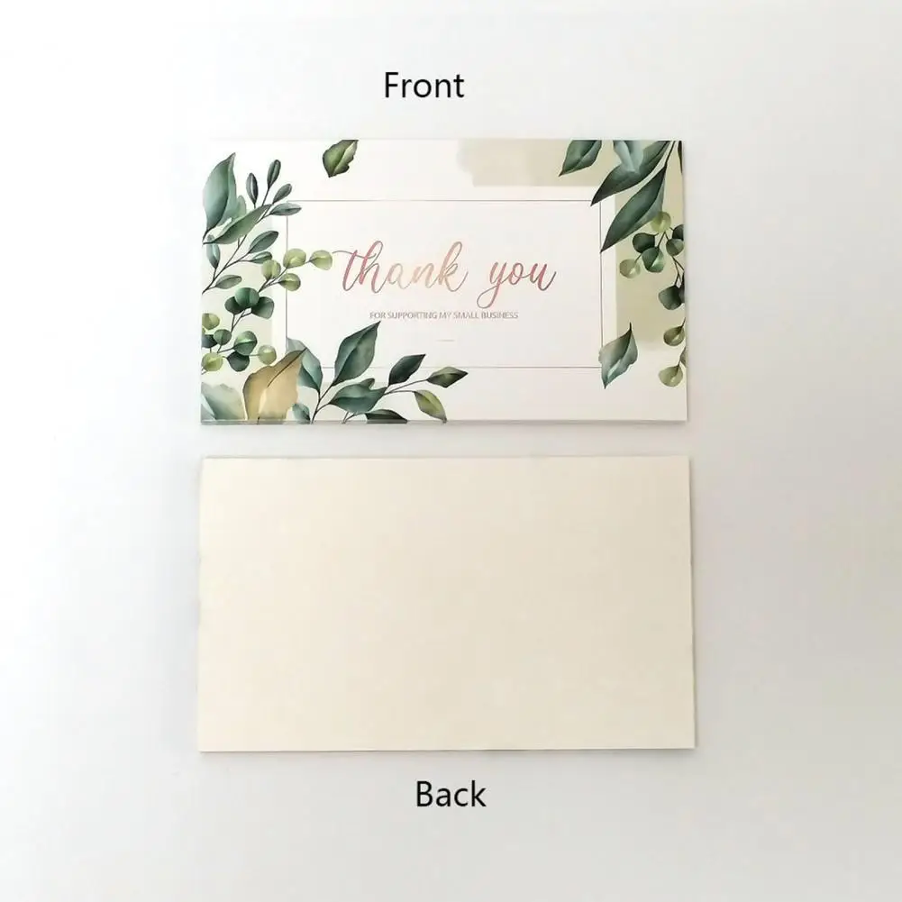 30Pcs Novel Thank You Cards  Plant Compact Thanks Cards  DIY Appreciation Cardstocks