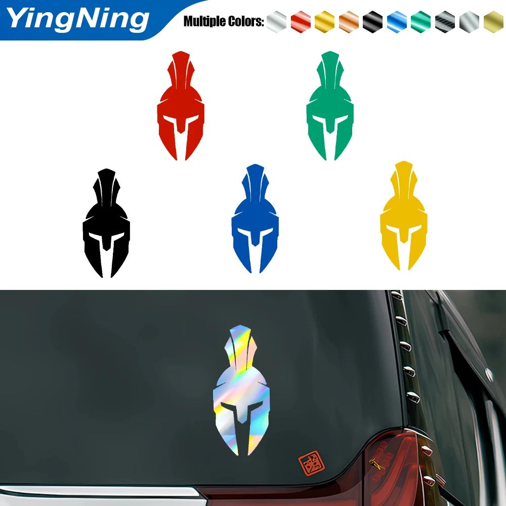 

Multi-color Spartan Helmet Car Sticker Waterproof Vinyl Decal Greek Warrior Logo for Motorcycle Helmet Car Body Laptop Decor