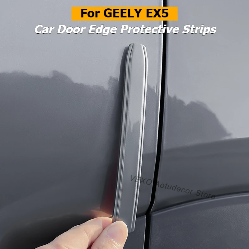 

For Geely Galaxy E5 EX5 2025 2026 ‌4Pcs Car Door Edge Protector Rubber Door Anti-Collision Strips Scratchproof Guards Stickers