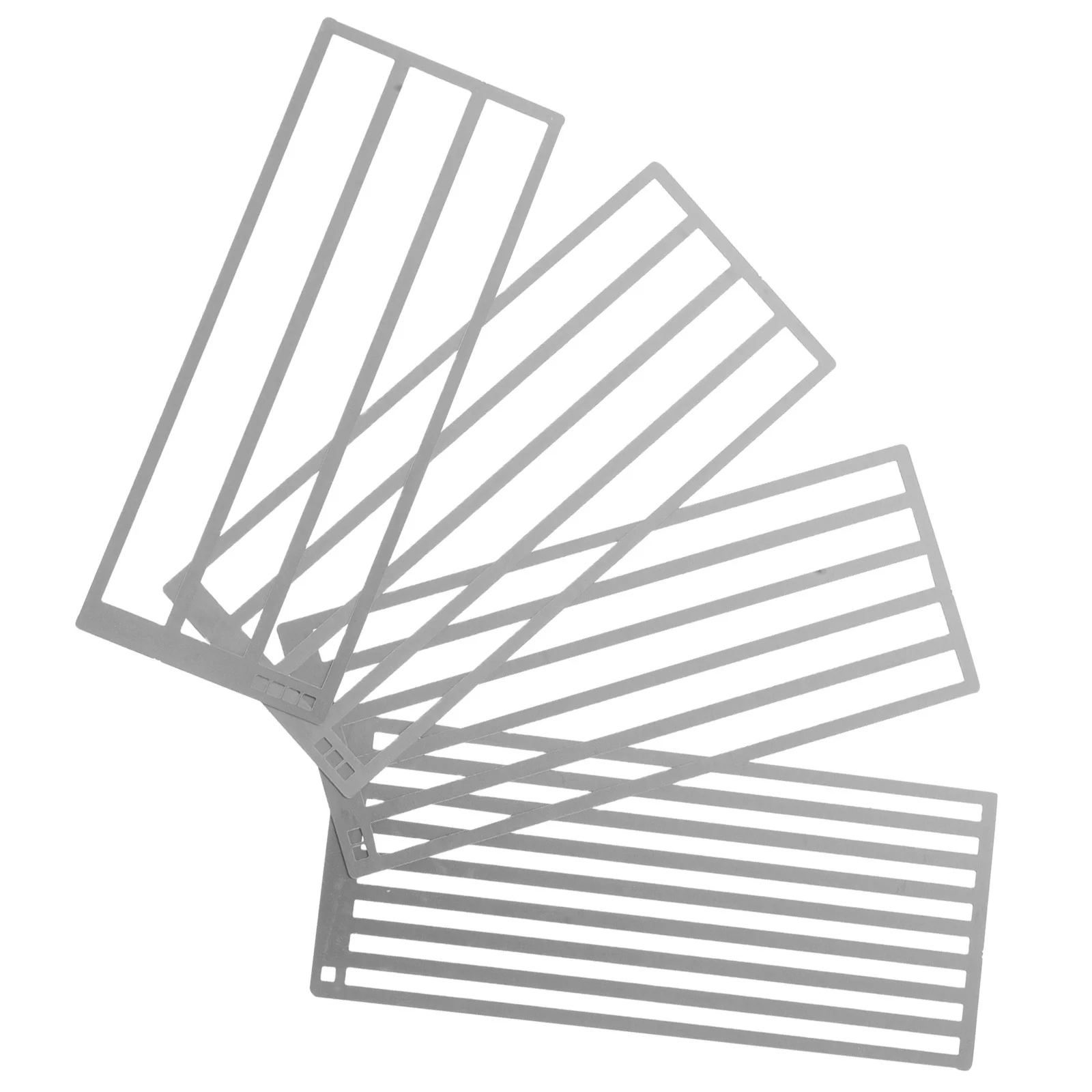 

4pcs Diamond Art Ruler Stainless Alignment Tool For 5D Grid Diy Projects Nano-Coated Easy Ruler For