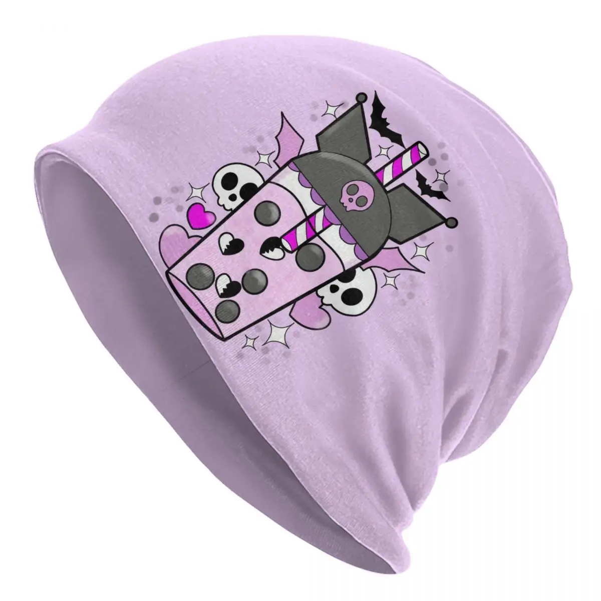 Custom Halloween Kuromi Cartoon Anime Bonnet Hat Knit Hat Men Women Fashion Unisex Winter Warm Beanies Cap