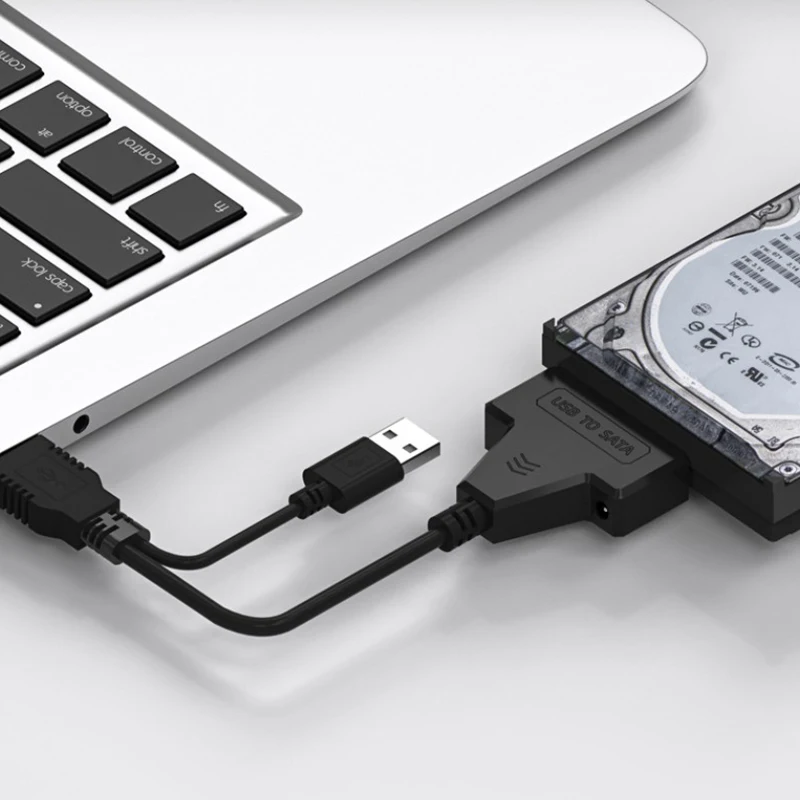 SATA naar USB 3.0 / 2.0 kabeladapter tot 6 Gbps 7+15/22-pins voor ondersteuning 2,5 inch externe SSD HDD harde schijf Sata III SATA 3