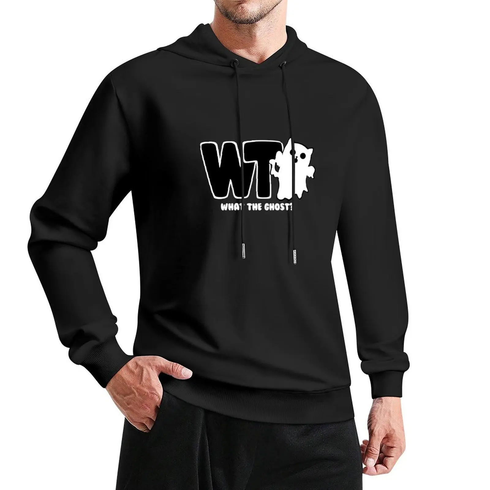 What The Ghost? - Light Pullover Hoodie men's winter sweater japanese style new hoodies and sweatshirts