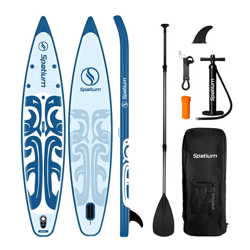 Spatium 11‘6’‘ drop stitch surfboard inflatable stand up paddle board for sale PVC iSUP Inflatable Sup Board Racing board