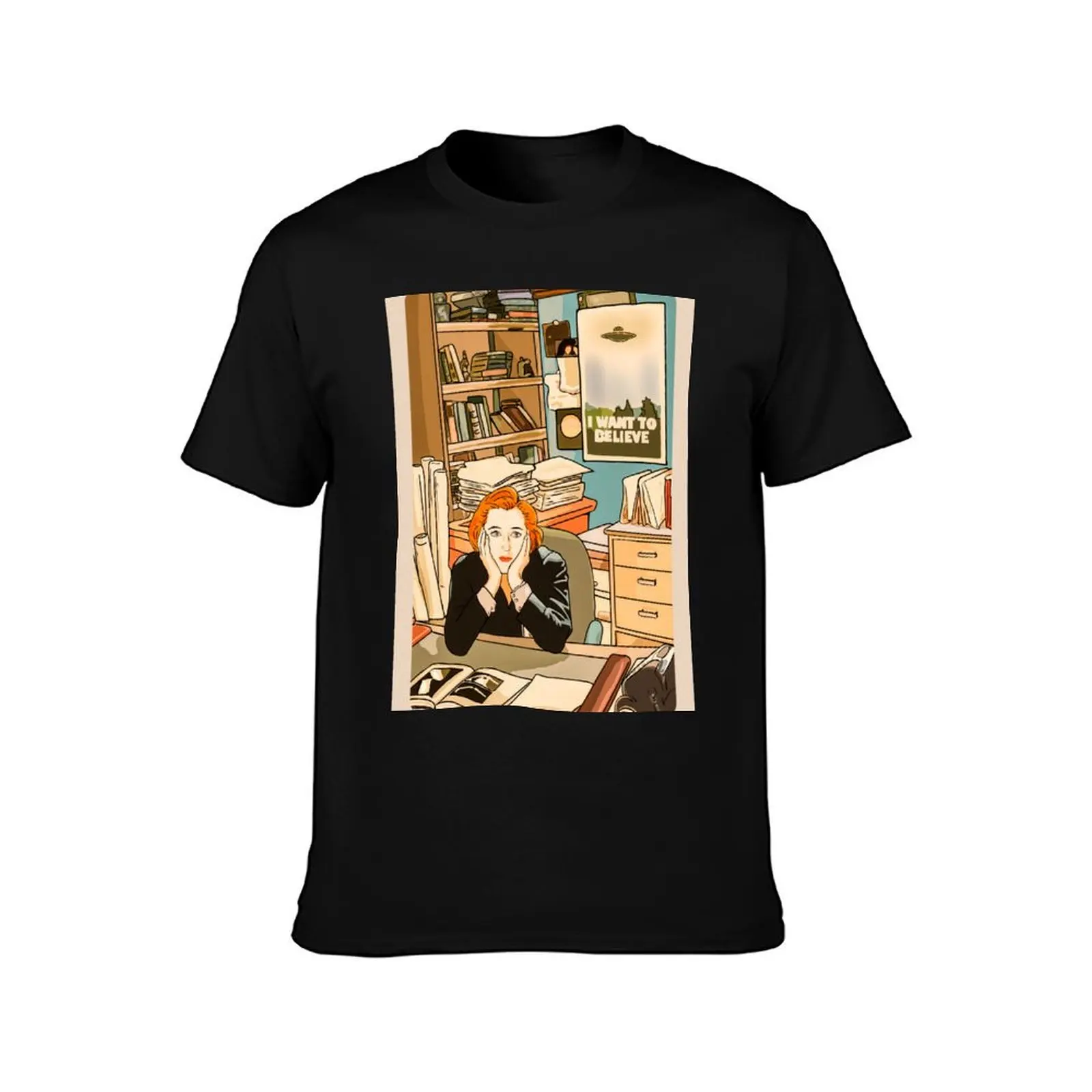 The skeptical Dana Scully in the Mulder s office The X Files T-Shirt Summer Festival T-Shirt