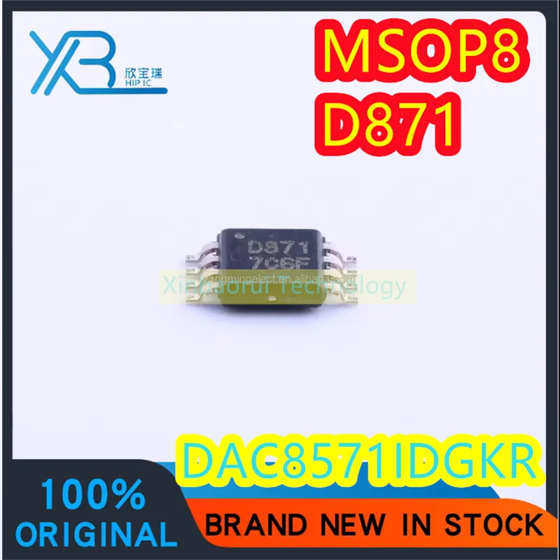 

(4/30pieces) DAC8571IDGKR DAC8571 Parts Mark D871 MSOP-8 16-bit Digital to Analog Converter Chip Brand New Original Electronics