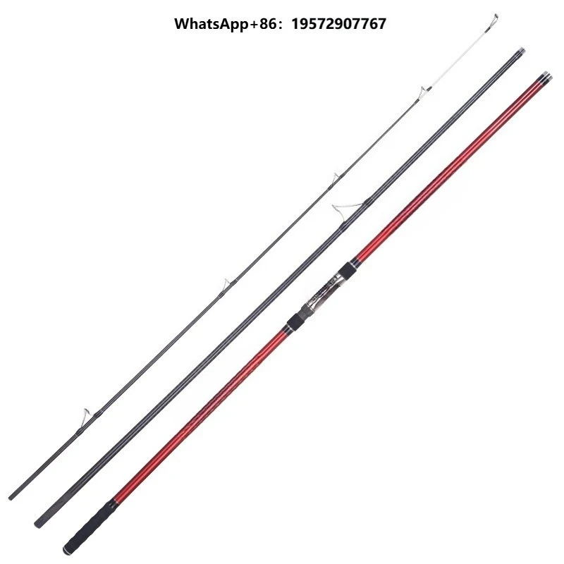 Telescopic Long Casting Boat Fishing Rod 4.2m Bass Carbon Super Hard for Stream & River Use