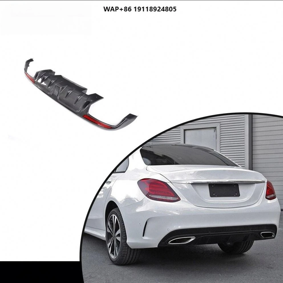 

Carbon Fiber Rear Bumper Diffuser for W205 C63 Sport Bumper B Style 2015-2017