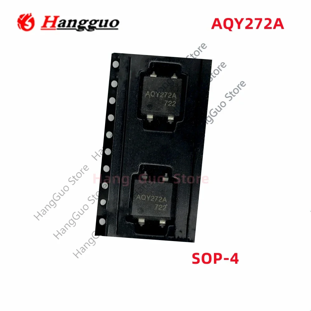 5pcs/Lot Original  AQY272 AQY272A patch optocoupler SOP4 high current solid-state relay