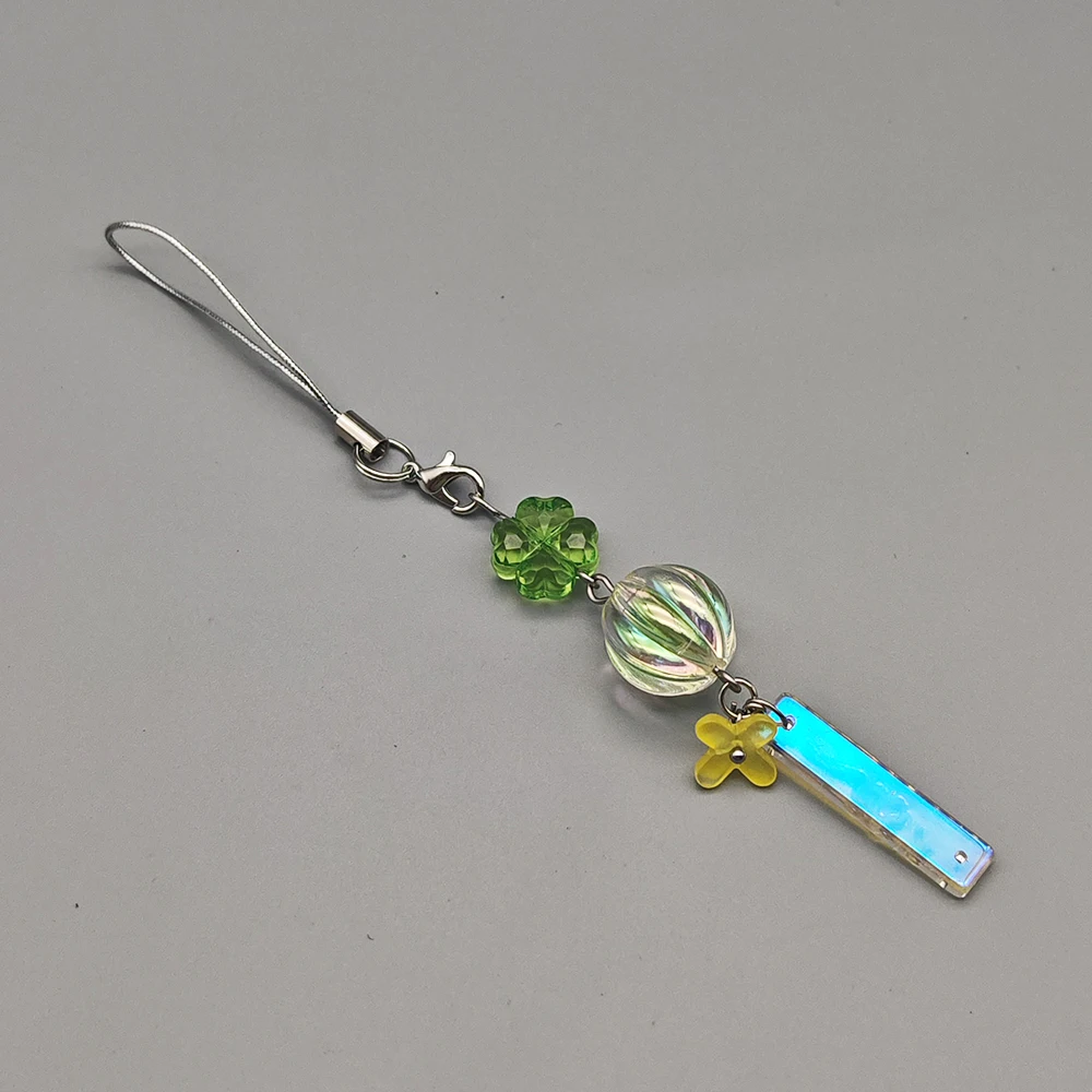 سحر قلادة الهاتف ورقة حظ ، سلسلة مفاتيح كاواي ، زهرة لطيف ، Goo بن الحالات ل iP 16 CCD كاميرا Ins ، Y2K ، جديد