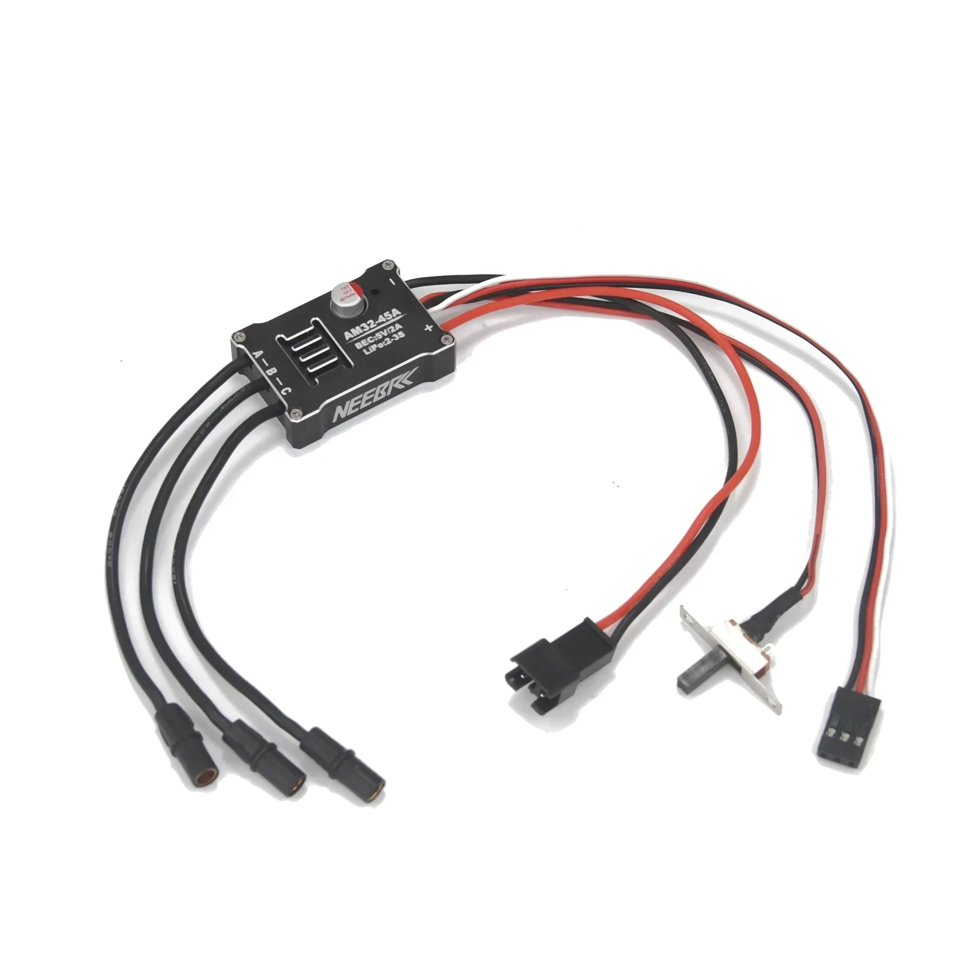 NEEBRC métal 45A étanche sans brosse ESC coque métallique 2-3S pour 1/12 1/18 RC voiture MN82 MN99S MN168 MN78 2322 pièces de mise à niveau du moteur
