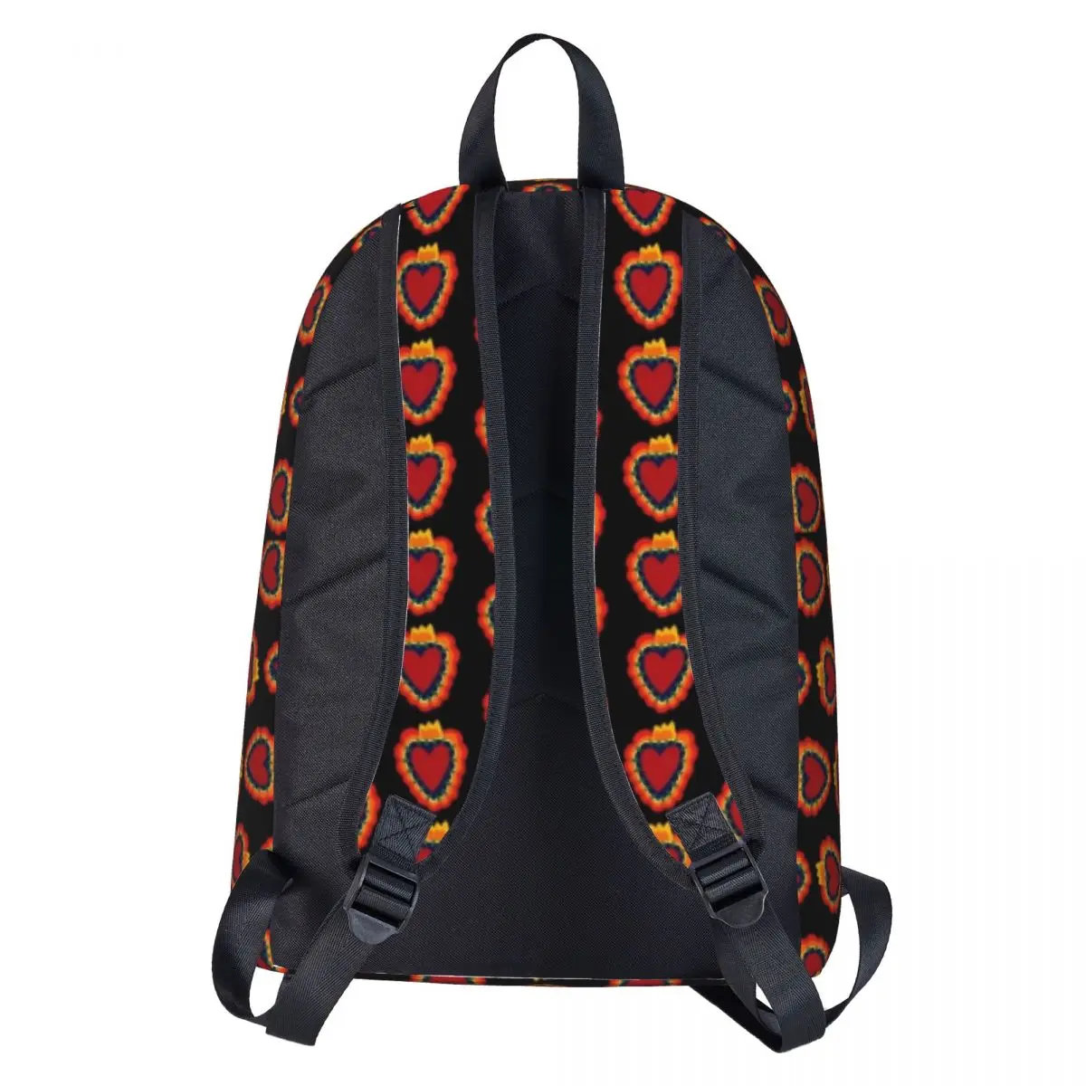 Sacred Heart Backpack Mexico Cartoon Doodle Outdoor Style Backpacks Youth Kawaii High School Bags Custom Breathable Rucksack