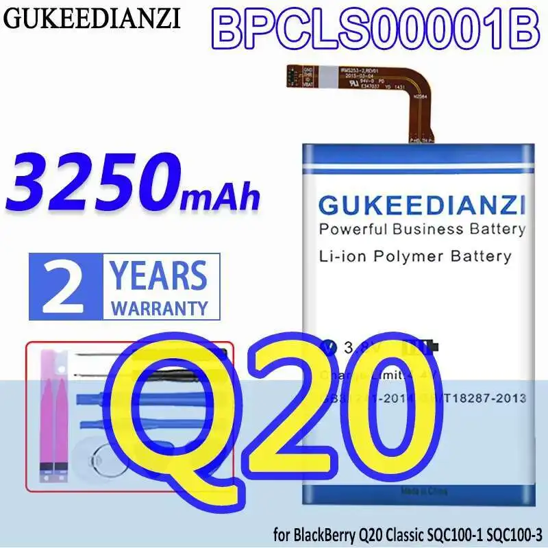 

3250Mah Long-Lasting Mobile Phone Battery High Capacity For Blackberry Q20 Classic SQC100-1 SQC100-3 BPCLS00001B