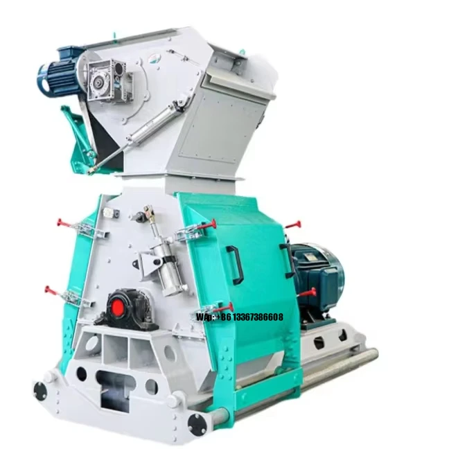 

Hot Sale Grinding 1ton/h Hammer Mills Machine Herb Powder Wet and Dry Crusher Cereals Cooling System
