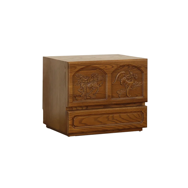 multi-functional wood storage cabinet with Drawer retro combination side cabinet for Living room bedroom beside table