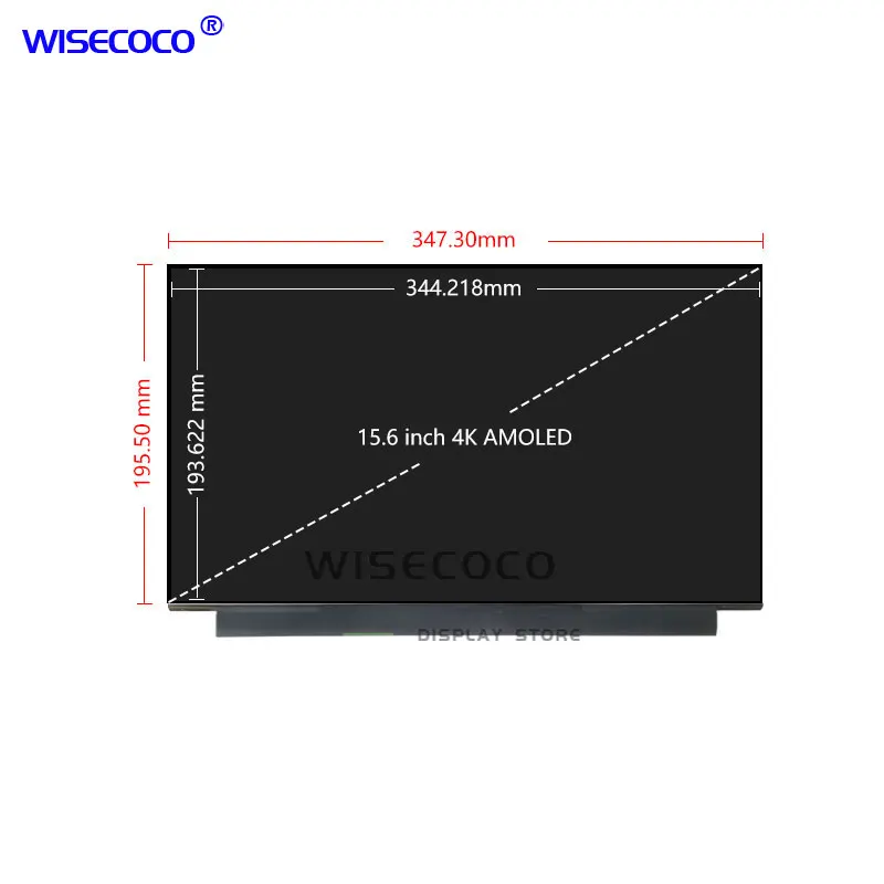 Wisecoco 15.6 Inch 4K OLED Touch Screen AMOLED 3840*2160 HDR 100000:1 Screen Game Display For PC Laptop PS4/5