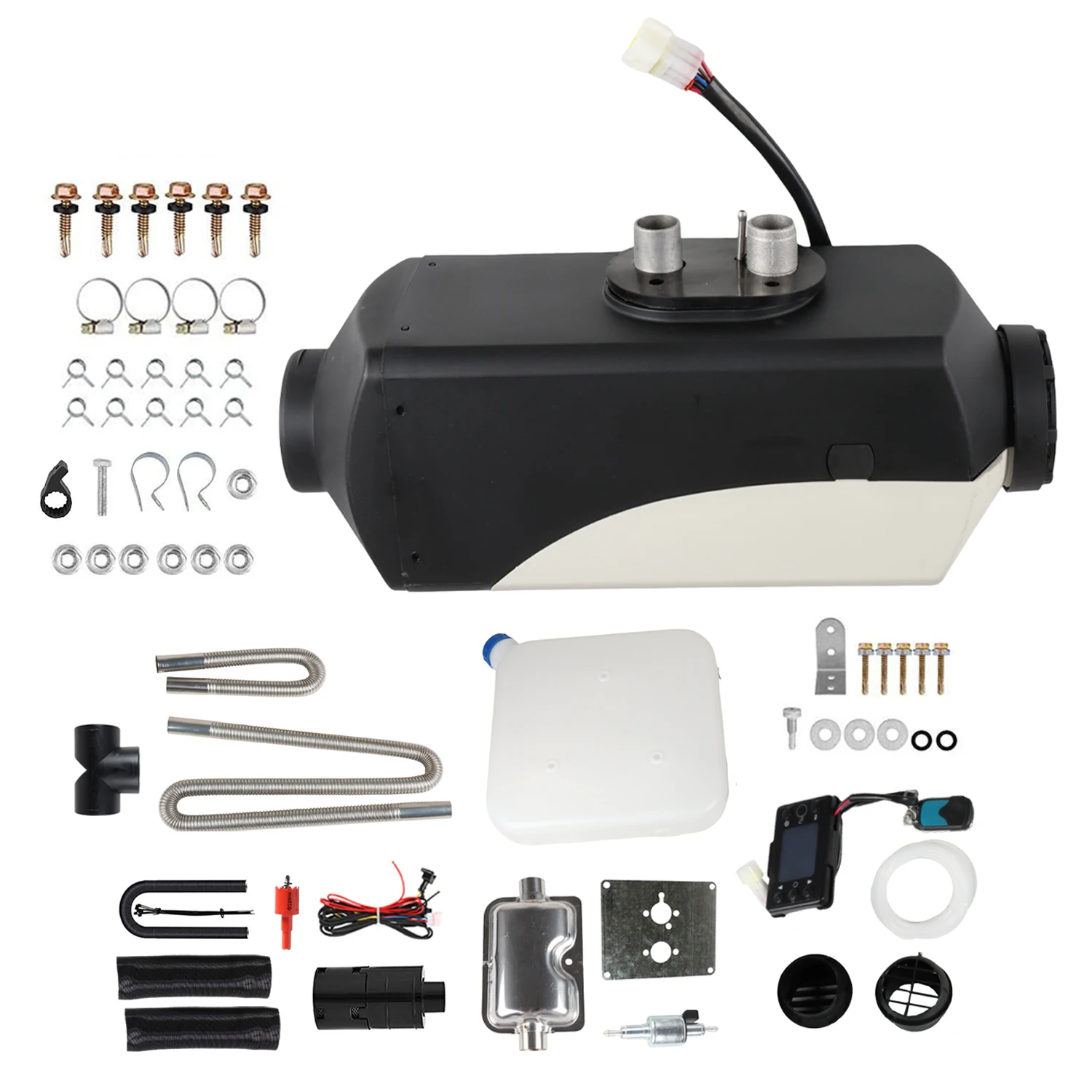 8KW 12 فولت الديزل مسخن الهواء سبليت ثقب واحد المخرج LCD المحمولة سخان التوقف شاشات كريستال بلورية ل فان قارب متنقل شاحنة تخييم