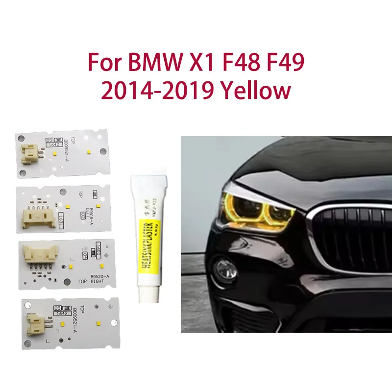 

1 pair Lemon Yellow Car Hernia DRL Chip Angel Eyes light modification Car headlights Ballast chip For BMW X1 F48 F49 2014-2019