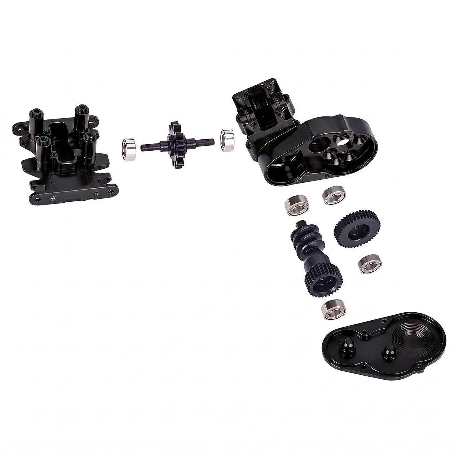 

RC Gearbox Complete Aluminum Metal Transmission Mount for 1/30 Crawler SCX30 Parts SCX24 Upgrade Accessories