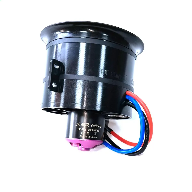 Powerfun 80mm 12 ostrzy 80 EDF zestaw 6S 2000KV silnik 3.43kg ciąg dla 80mm Jet zdalnie sterowany samochód DIY modele samolotów myśliwskich Spart