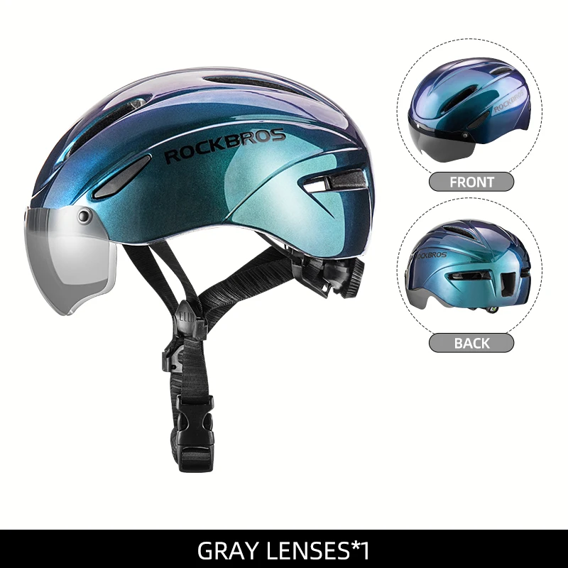 ROCKBROS Fahrrad Helm Radfahren LED Licht Wiederaufladbare Radfahren Helm Mountain Road Bike Helm Sport Sicher Hut Für Mann