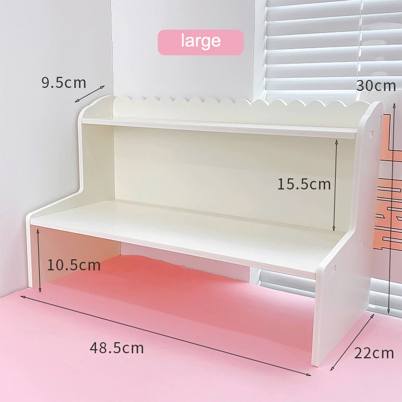 Imagem -06 - Multi-layer Desktop Shelf Student Dormitory Storage Box Aumento de Papelaria Cosméticos Organizador Home Office Supplies