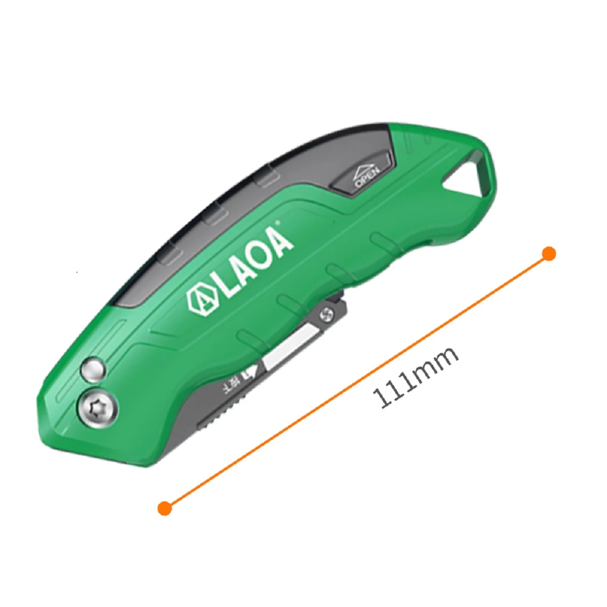 LAOA Aluminum Folding Art Knife SK2 Blade 3 Angles Adjustable Non-slip Handle with 3 Blades Protective Case
