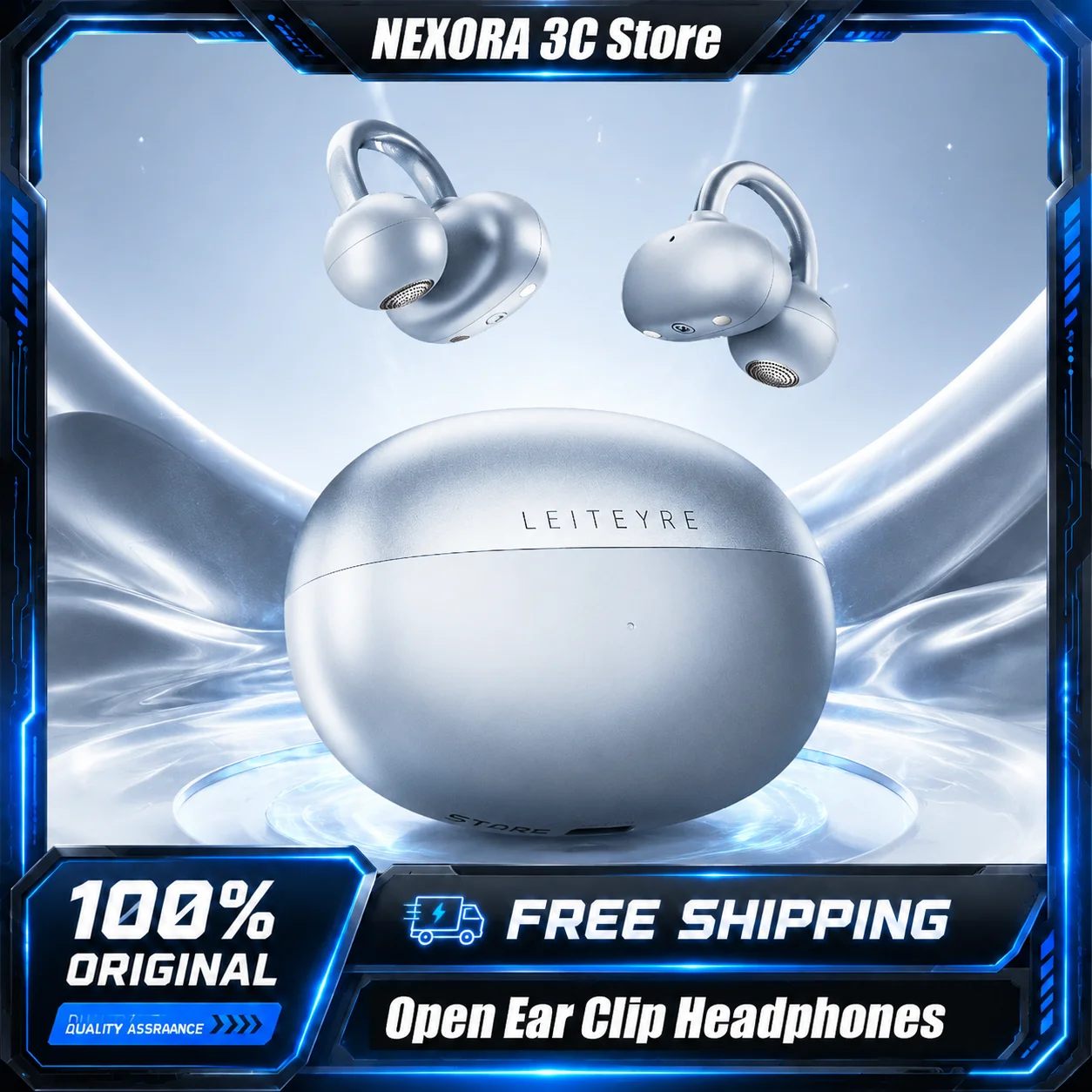

LIGHTYEAR Xingchen Open Ear Clip Bluetooth Headphones Non In Ear Wireless Earbuds Air Conduction Sport Headset Gifts