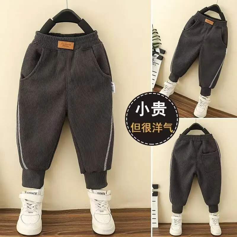 Cotton Boy Cargo Pants Children Casual Sweatpants Three-dimensional High Visibility Sports Pants Fashion Children\'s Clothing