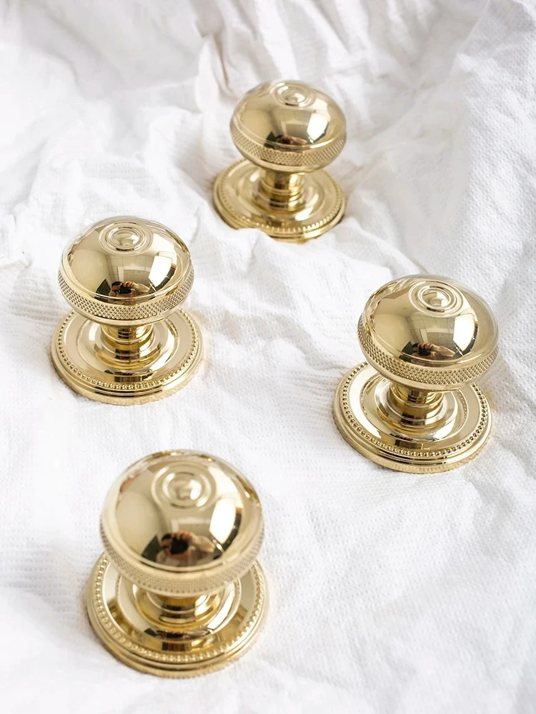 Silver Handle with Base/Gold Solid Brass Knob for Drawer Pulls Kitchen Cabinet Handles European Style Furniture Hardware