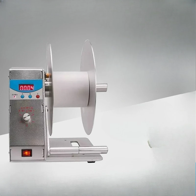 

Countable circle automatic label rewinder, barcode machine label paper, tag washing water mark rewinder