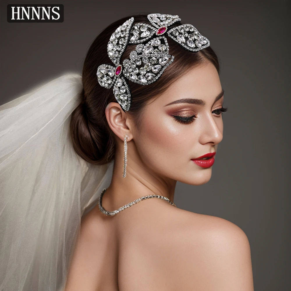 

TOPQUEEN Luxurious Bridal Wedding Headbands Hand Inlaid With Diamonds Exquisite Ladies' Banquet Dancing Hair Accessories YXA223