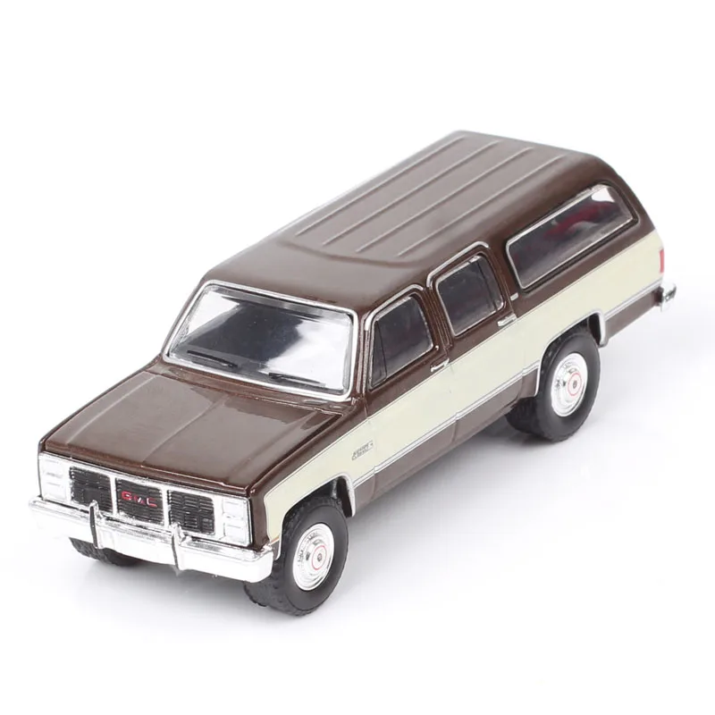 

1/64 Scale 1986 GMC Suburban SUV Wagon Model Diecast Car Toy Vehicles Greenlight Brown Souvenir Kids Gift Collectibles