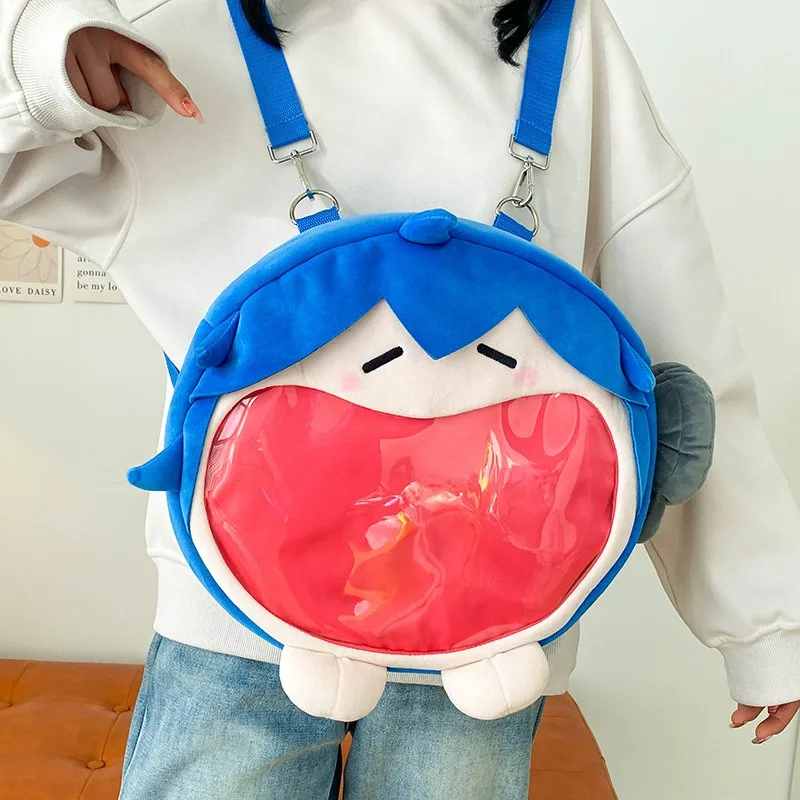 Hatsune Miku Backpack Anime Cute Cartoon Plush Backpack Kawaii Large Capacity Fufu Itbag Jelly Bag As A Birthday Gift for Friend