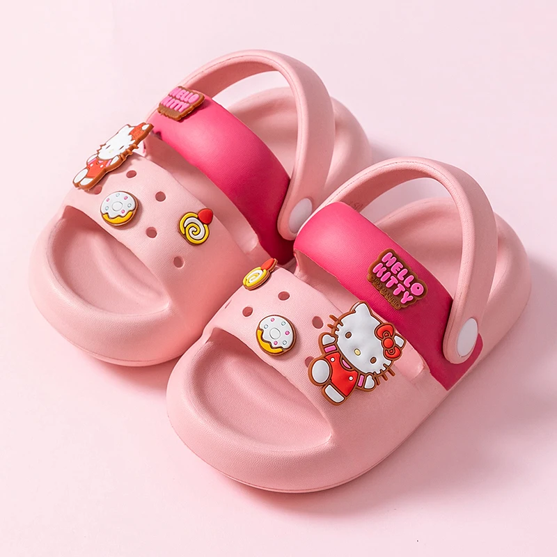 Sandali per ragazze Sanrio scarpe da spiaggia per bambini antiscivolo per cartoni animati carini