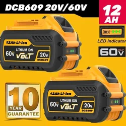 For Dewalt 60V 12000mAh DCB609 Battery Replacement Li-ion Battery DCB200 DCB606 DCB205 DCB206 DCB209 DCB182 Power Tool Battery