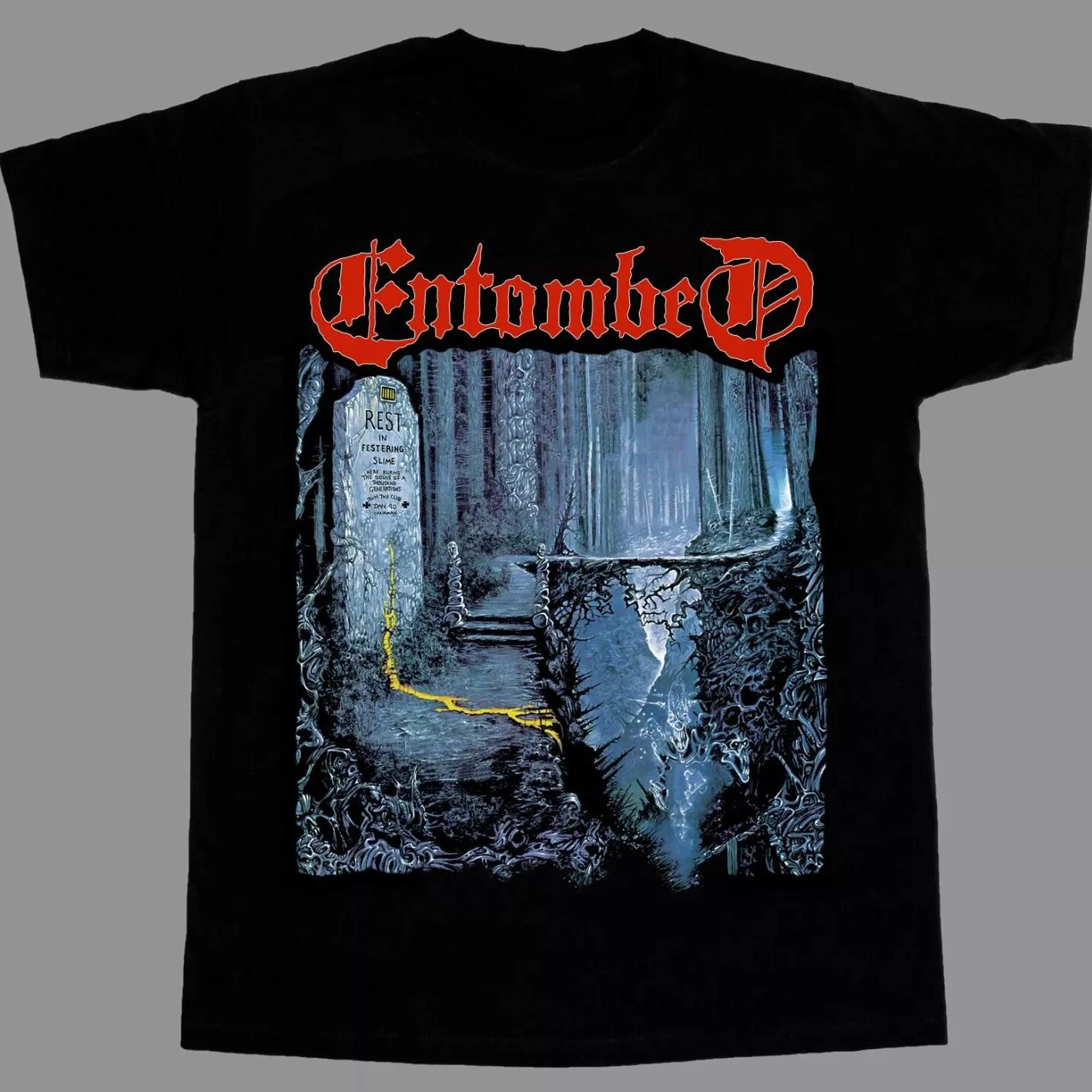 Vintage Death Metal Style T-shirt Disposer Coroner Unisex Cotton Short-sleeved T-shirt Loose High Street Vintage Dark Style