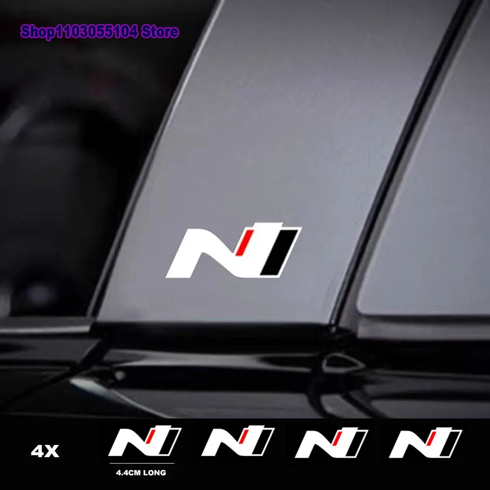 4Pcs Car body Sticker For Hyundai N line i10 i20 i30 Tucson Kona Sonata Veloster Elantra