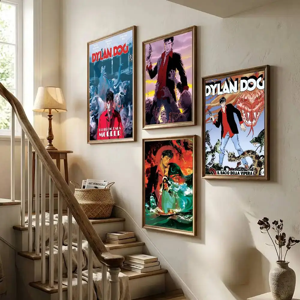 Amine Dylan Dog Poster Art With Prints Home Bedroom Living Room Decoration Gift