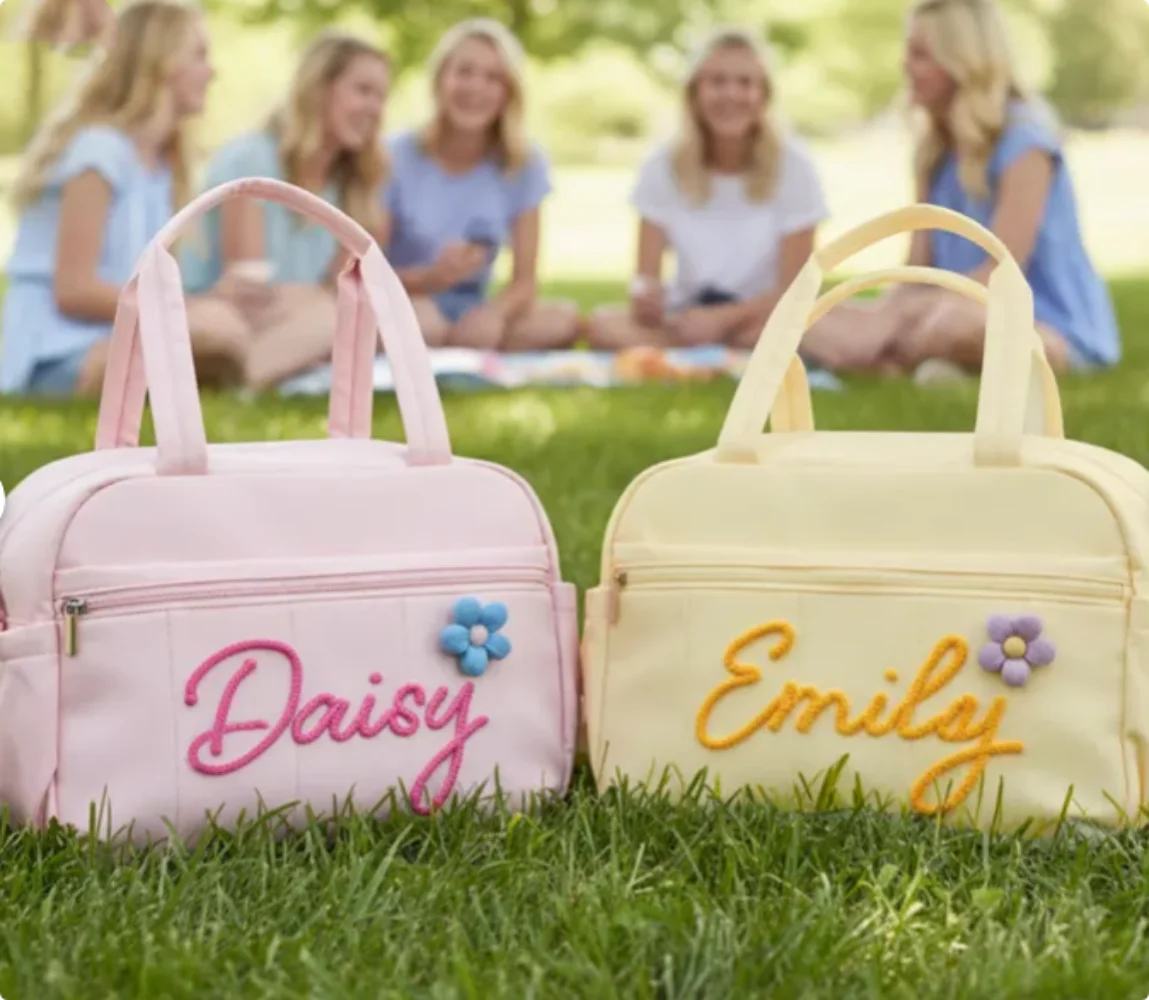 

Сумка для балета и танцев для девочек: индивидуальное имя ручной работы и водонепроницаемая внутренняя сумка, подарок для дошкольников, дорожная сумка