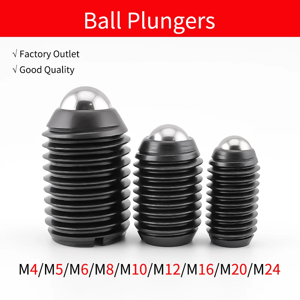 

Good Price QB415-ST Ball Head Plunger Bottom With Slotted Bolt Spring Plunger Carbon Steel Positioning Screw