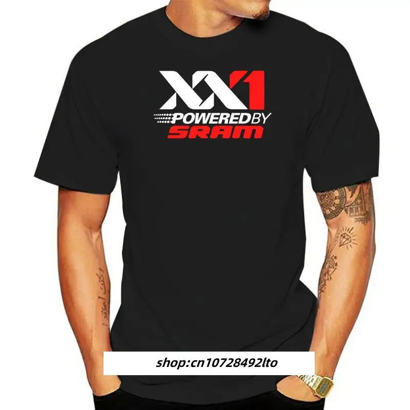 

Fashion XX1 Poweredby Sram Mtb Bike Graphic T-shirt Men's Classic Black