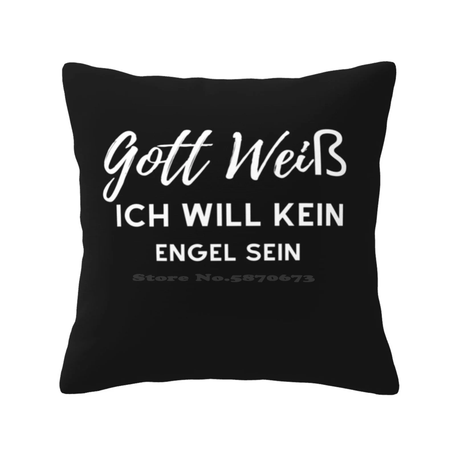 Gott wei? Ich wird kein engel sein mode sofa kissen bezug kissen bezug engel ich tu dir weh ohne dich deutsch deutsch