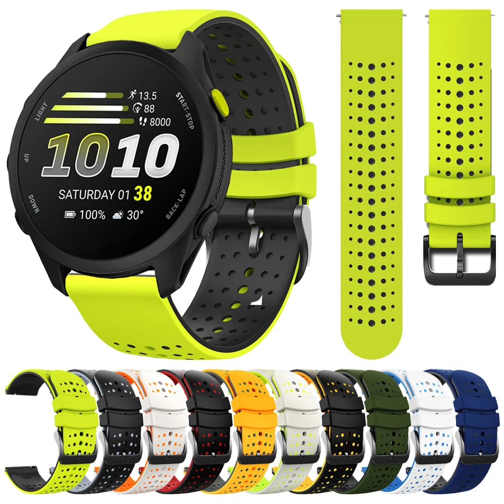�y�Z�[�����z22mm 20mm �X�|�[�c�V���R���X�g���b�v Garmin Vivoactive 6 5 3/Forerunner 170 70 265 255 570 245M�p�o���h Venu 3 Sq 2Plus �u���X���b�g�Ή�