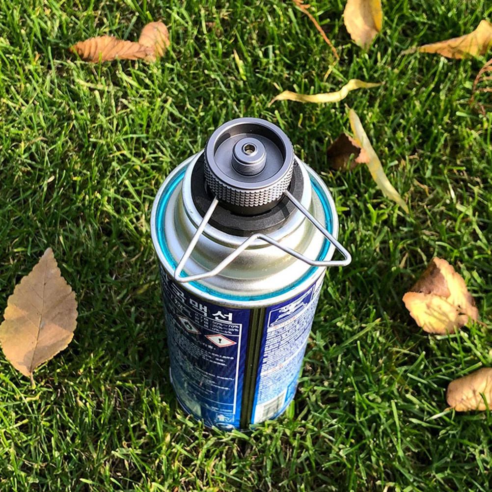 

Aluminum Alloy Stove Connector Head Gas Tank Furnace Converter With Stand Lightweight Portable Outdoor Use Compatible With