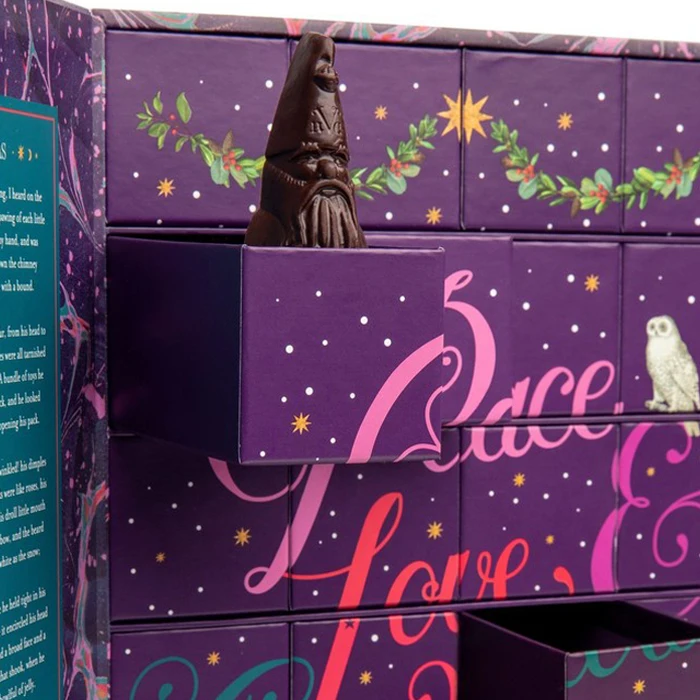 2025Retail logo Printed Designer Custom Best Sell Ramadan Gift Box Chocolate Advent Calendar