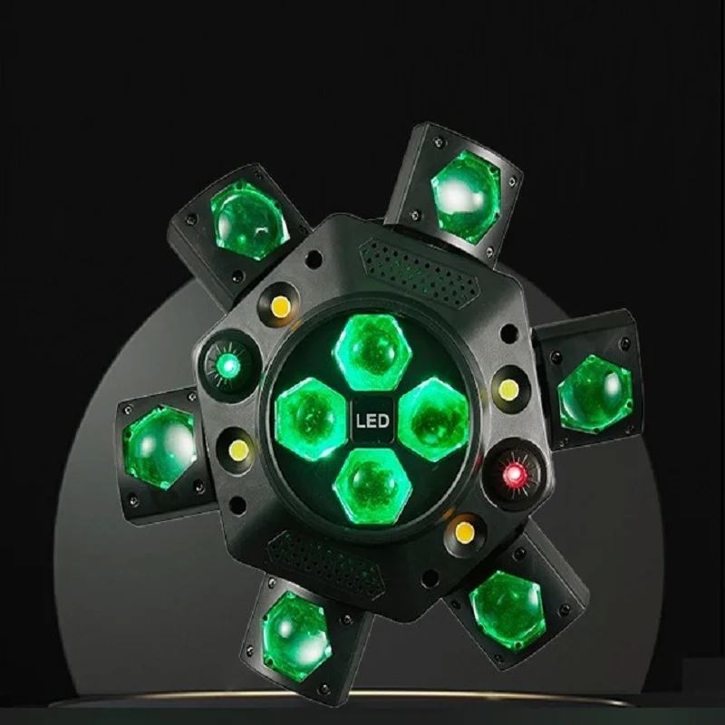 Spider Disco Party KTV Bar DJ Beam Moving Head Rotation Stage Light LED Light