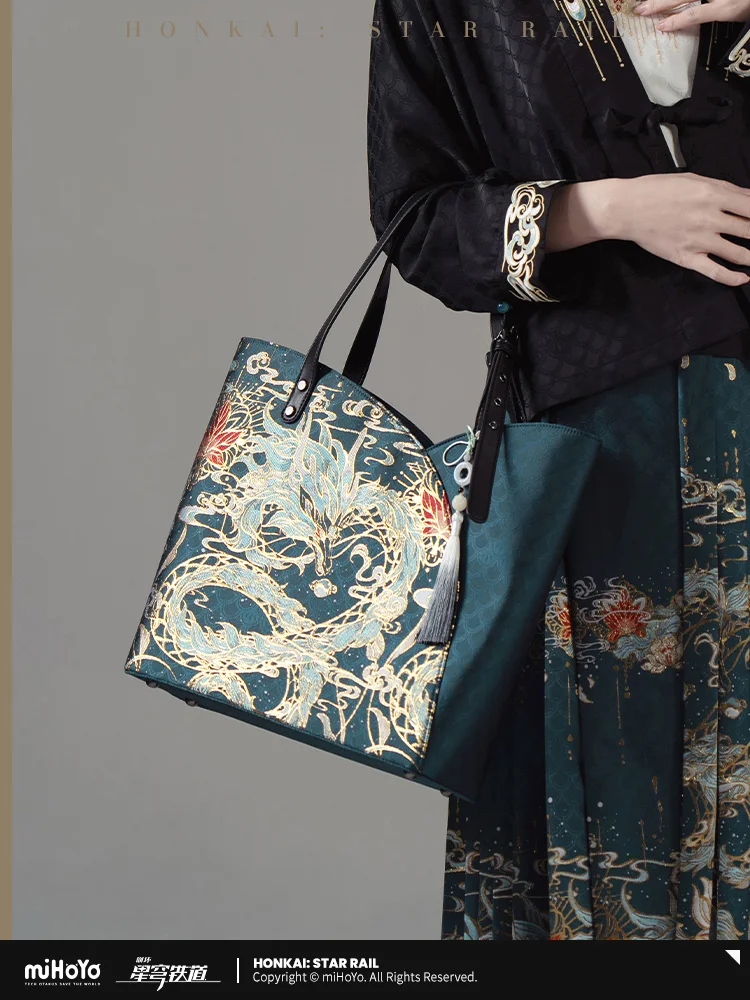 Officiële MiHoYo Honkai: Star Rail Dan Heng Vrouwen Draagtas Mode Schoudertas Doujin Cosplay Satchel Messenger Bag Gift